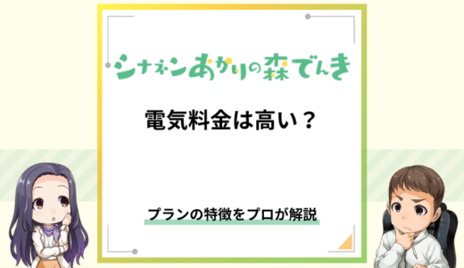 シナネンあかりの森でんきの料金はお得？プランの特徴を解説