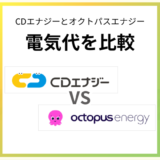 CDエナジーとオクトパスエナジーの電気代を比較