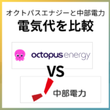 オクトパスエナジーは中部電力より高い?世帯別でくわしく比較