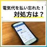 電気代を払い忘れた時の対処方法は?