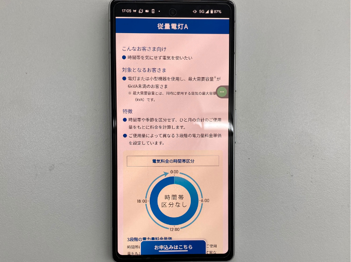 中国電力の従量電灯A