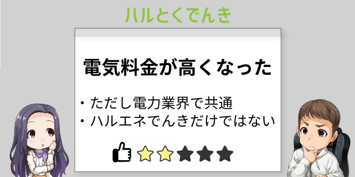 理由①:電気料金が高騰したことがある