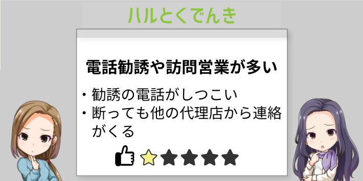 理由②:電話勧誘や訪問営業が多い