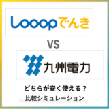 Looopでんきと九州電力の料金を徹底比較!どちらがお得に使える?