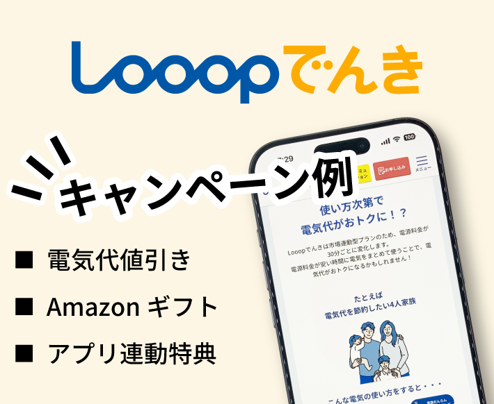 Looopでんきキャンペーン例