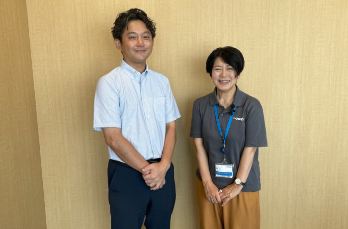 Looopでんき取材・Looopでんき広報 松田恭子様・小売電気アドバイザー 三浦 瞬