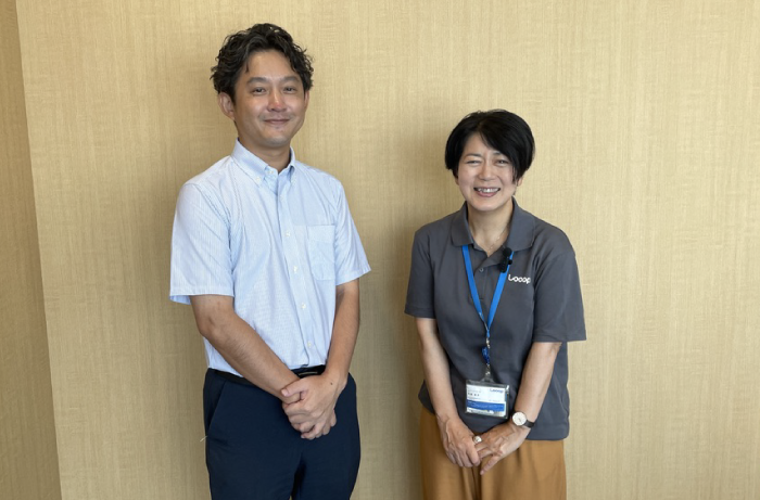 Looopでんき取材・Looopでんき広報 松田恭子様・小売電気アドバイザー 三浦 瞬