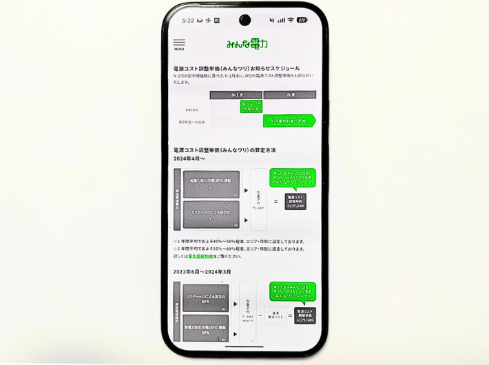みんな電力電源コスト