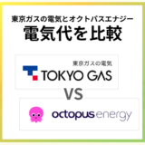 東京ガスの電気とオクトパスエナジーはどっちが安い?サービス内容も比較