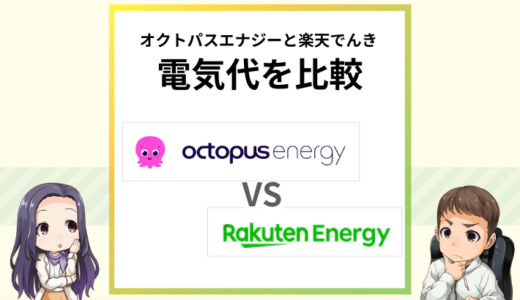 楽天でんきとオクトパスエナジーの電気代を比較