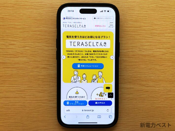 TERASEL(テラセル)でんきの基本情報