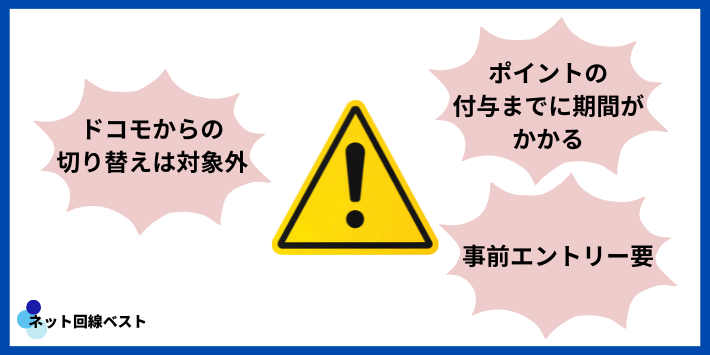 ahamoのキャンペーン適用にあたっての注意点