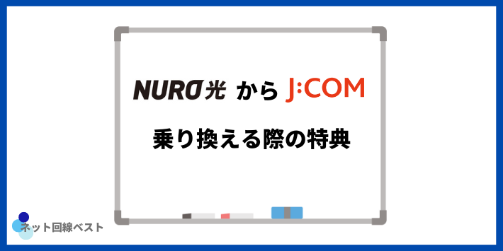 NURO光からJCOM乗り換える際の特典