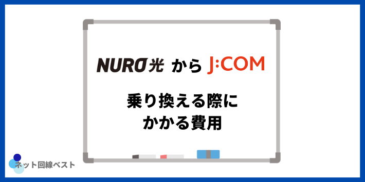 NURO光からJCOM乗り換える際にかかる費用