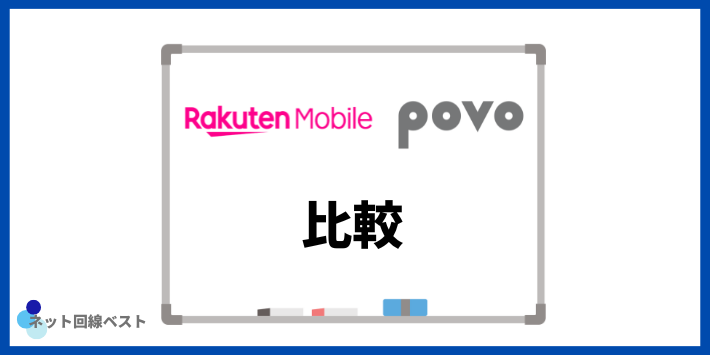 楽天モバイルとpovoの比較