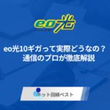 eo光10ギガプランって実際どうなの？　通信のプロが徹底解説