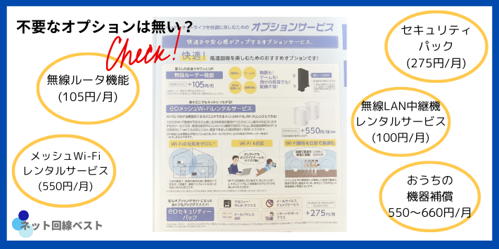 eo光 ネット関連オプション