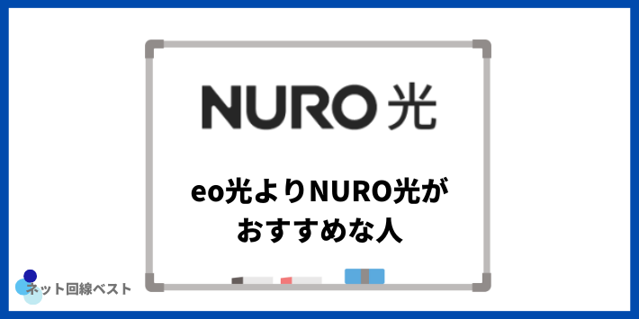 eo光よりNURO光がおすすめな人