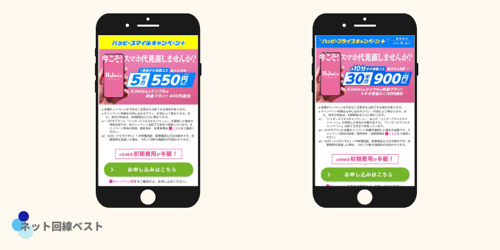 25ギガプランが6か月900円になる仕組み