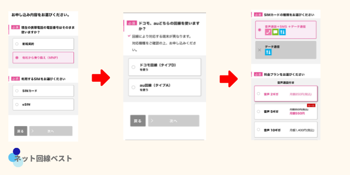IIJmioの契約手順