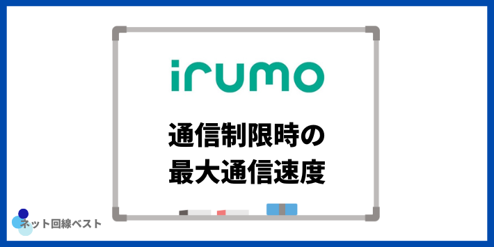 irumoの通信制限時の最大通信速度