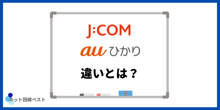 JCOM光auひかり違いとは