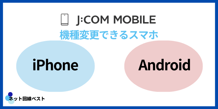 J:COMモバイルで機種変更できるスマホ