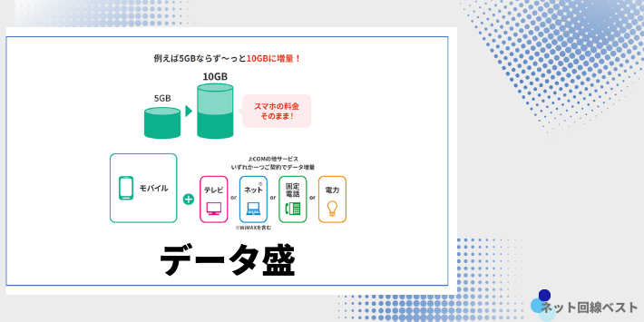 JCOMモバイル　データ盛