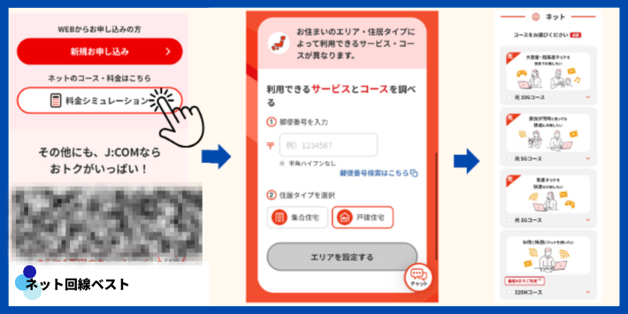 J:COM 320Mから1Gへの変更の流れ