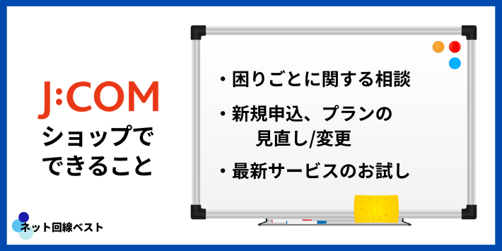 J:COMショップでできること