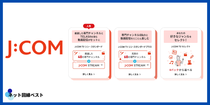 J:COMのテレビプラン
