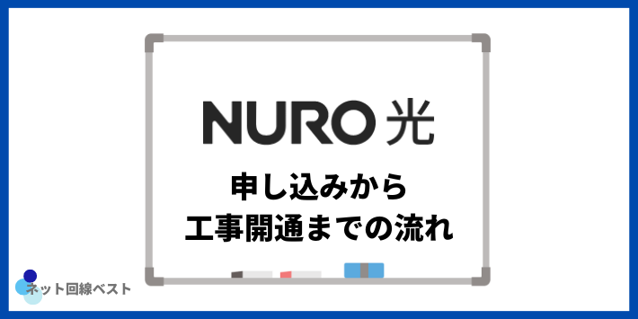 NURO光申し込みから工事開通までの流れ