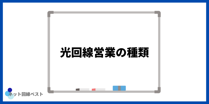 光回線営業の種類