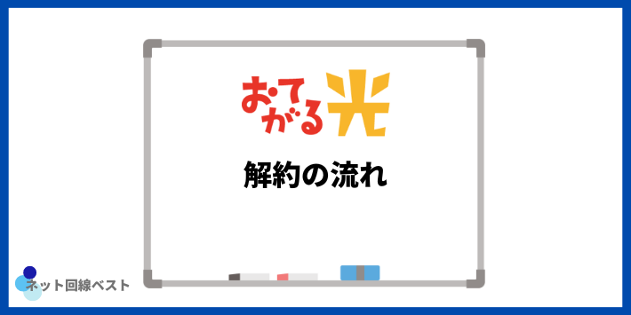 おてがる光解約の流れ