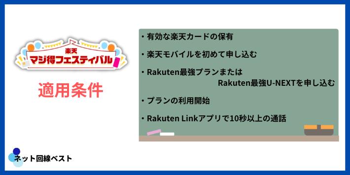 マジ得フェスティバルの適用条件