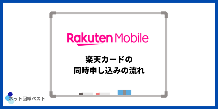 楽天カードの同時申し込みの流れ