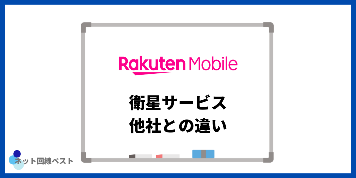 Rakuten最強衛星サービス 他社との違い