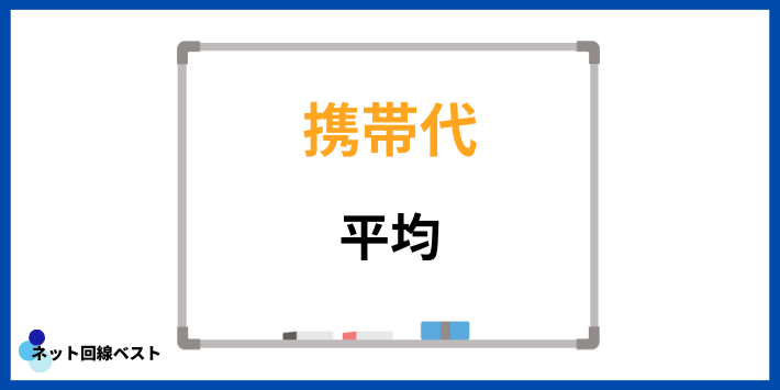 携帯代の平均