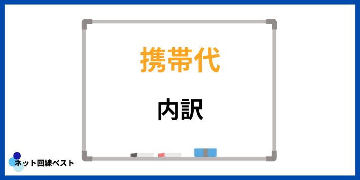 携帯代の内訳