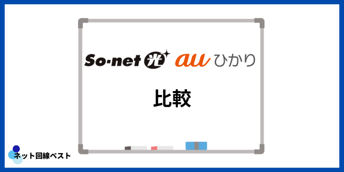 So-net光とauひかりの比較