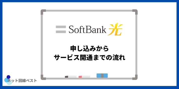 ソフトバンク光の申し込みからサービス開通までの流れ