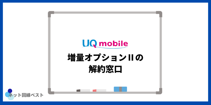 UQモバイル 増量オプションⅡの解約窓口