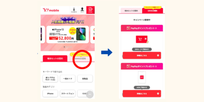契約プラン・SIMの選択