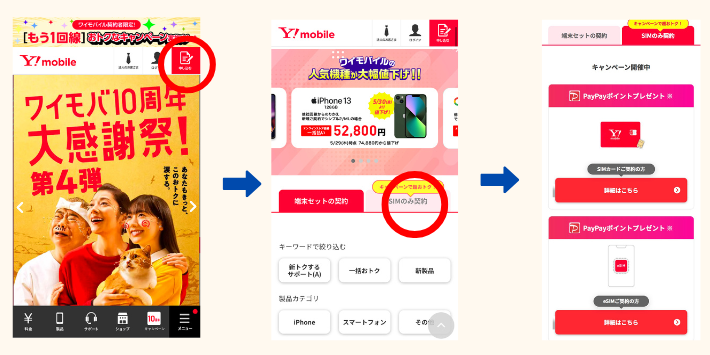 契約プラン・SIMの選択